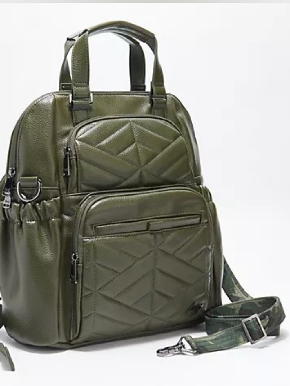 NWT Lug Military Olive Canter Backpack Converts 2 Crossbody Satchel Sold Out HTF